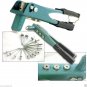 2 Way Blind 60pc Gutter Pop Rivet Gun Hand Riveter Set Repair Tool