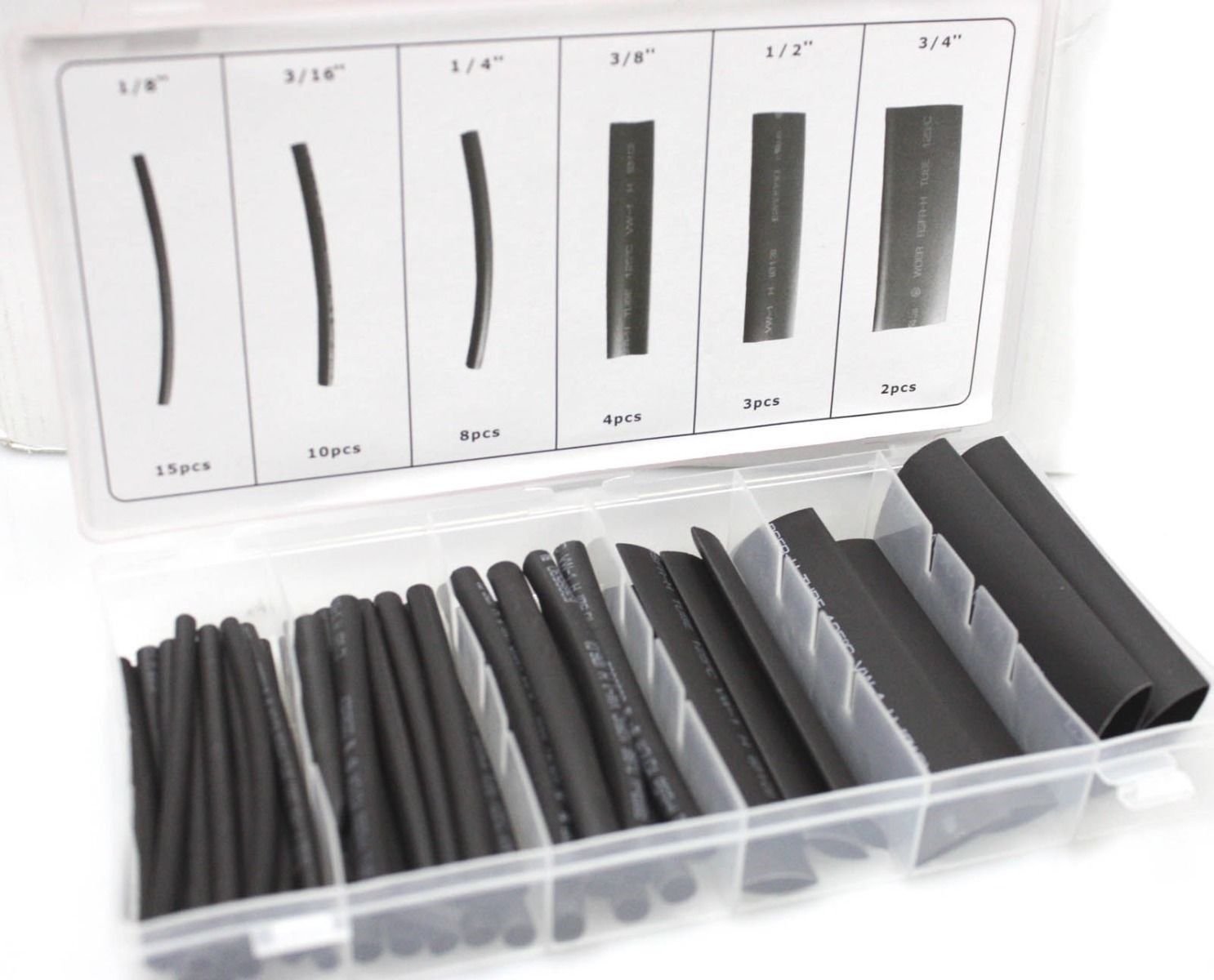 42Pc Marine Heat Shrink Tubing Assortment 3:1 Ratio Waterproof Electrical Wire