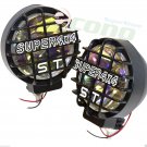1 PAIR 12V RAINBOW HALOGEN FOG LIGHTS LAMPS LIGHT 4X4 OFF ROAD W/ METAL HOUSING