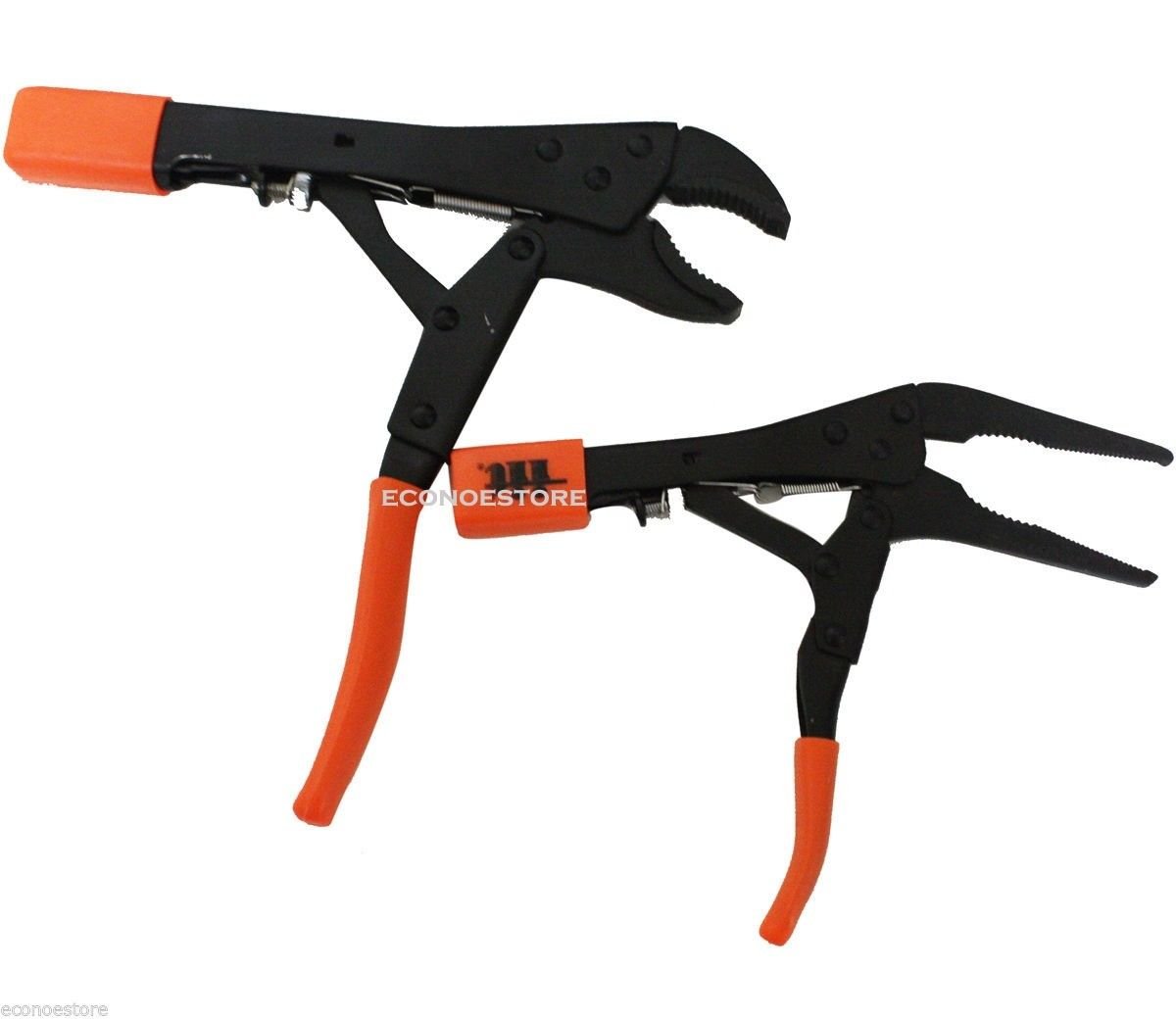 2 Pc Sizing Locking Pliers Auto Lock Automatic Self #45090