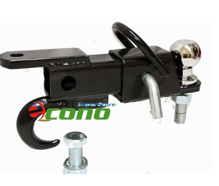 ATV Hitch 3 Way Utility 3500lbs  2" Ball Tow Hook Lawn Tractor