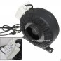 4" Inline 190CFM Hydroponics Duct Tube Exhaust Fan Blower 120V W/ Leather Sleeve