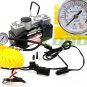 12V DC Twin Cyclinder Mini Metal Air pump Compressor Tire Inflator Kit 12 Volt
