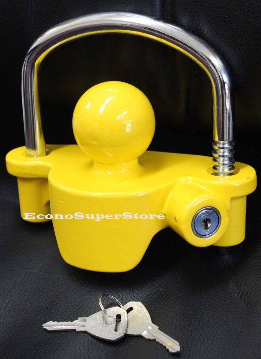 Lots of TWO Same Keys Universal Tow Trailer Coupler Lock Anti Theft Tow Away