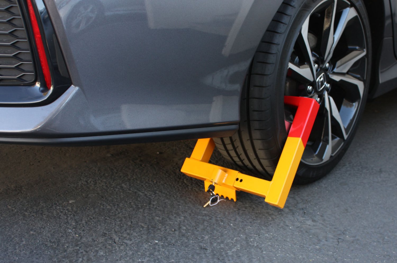 7" - 12" Anti-Theft Towing Wheel Lock Clamp Boot Tire Claw Car Truck RV Trailer