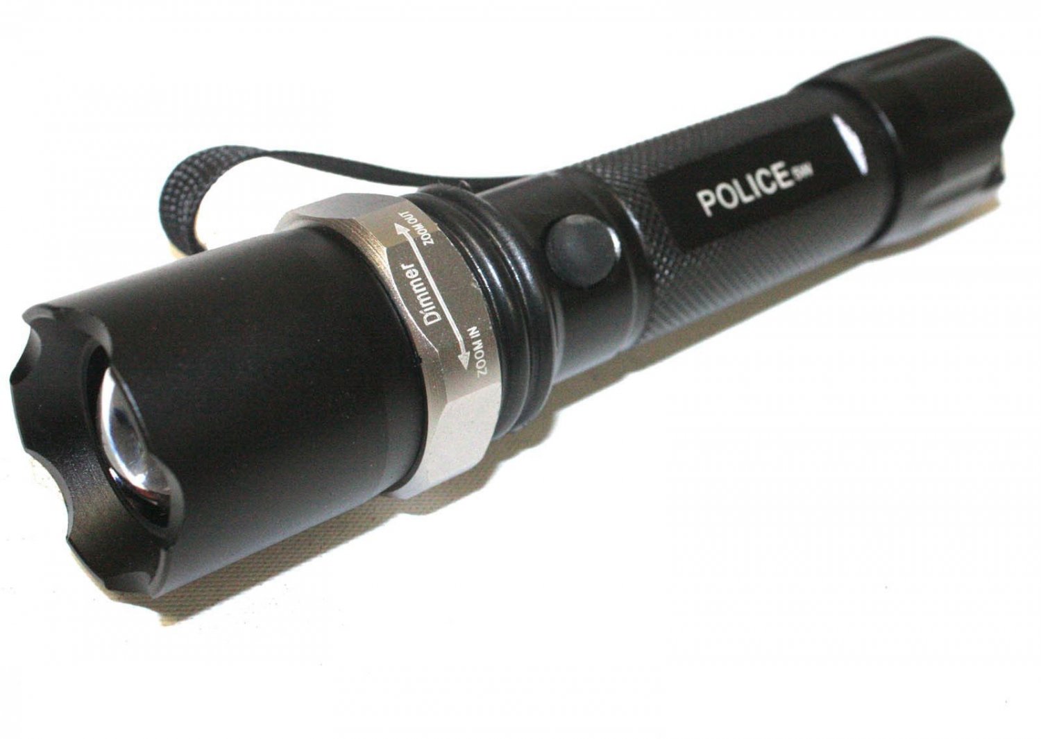 Tactical Police Creed 3W Rechargeable Flashlight 500 Lumen Dimmeable Flash light