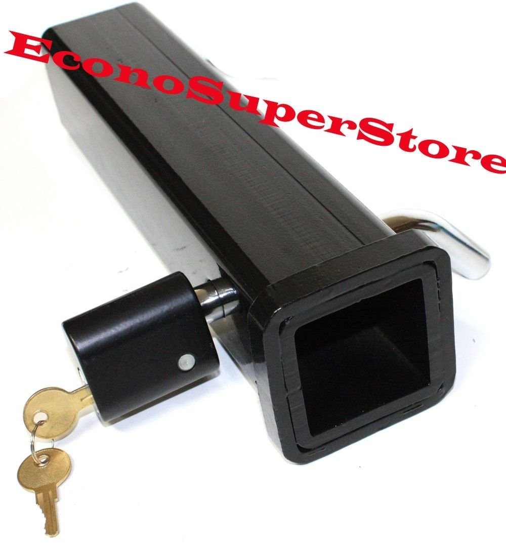 5/8" Pin Lock  + Weld On 2" x 12" Trailer Receiver Tube Hitch Tow Bar Ball Mount