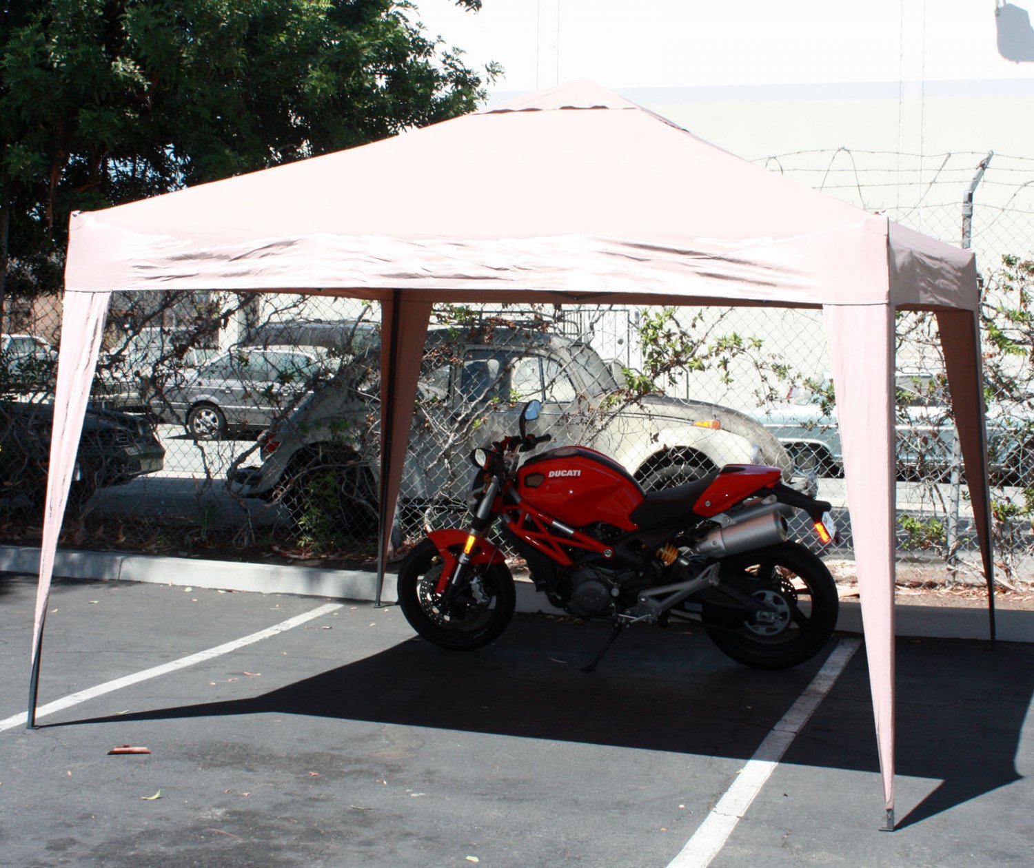 Easy Pop Up Instant Canopy Party Event Shelter Beach Tent 10'x10' White EZ SetUp