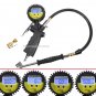 Digital Pressure Gauge Valves Tire Inflator Dial Dual Chuck Clip-On 0-255 PSI HD