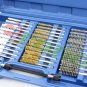 38pc Industrial Quality Wire Brush Set Extra Long Reach Clean Pipe Abrasives Kit