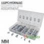 110PC MM Hydraulic Grease Fitting Assortment Set Lube Lubrication Zerk Metric