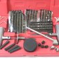 50Pc Road Side Punctured Auto Tire Patch Repair Tool Kit W/ Case Plug Patch