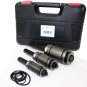 3PC EXHAUST MUFFLERS SPREADER TAIL PIPE EXPANDER 1-1/8" ~ 3-1/2" W/ Storage Case