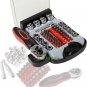 New Chrome Vanadium 48pc Socket & Bit Stubby Ratchet Wrench steel  Set
