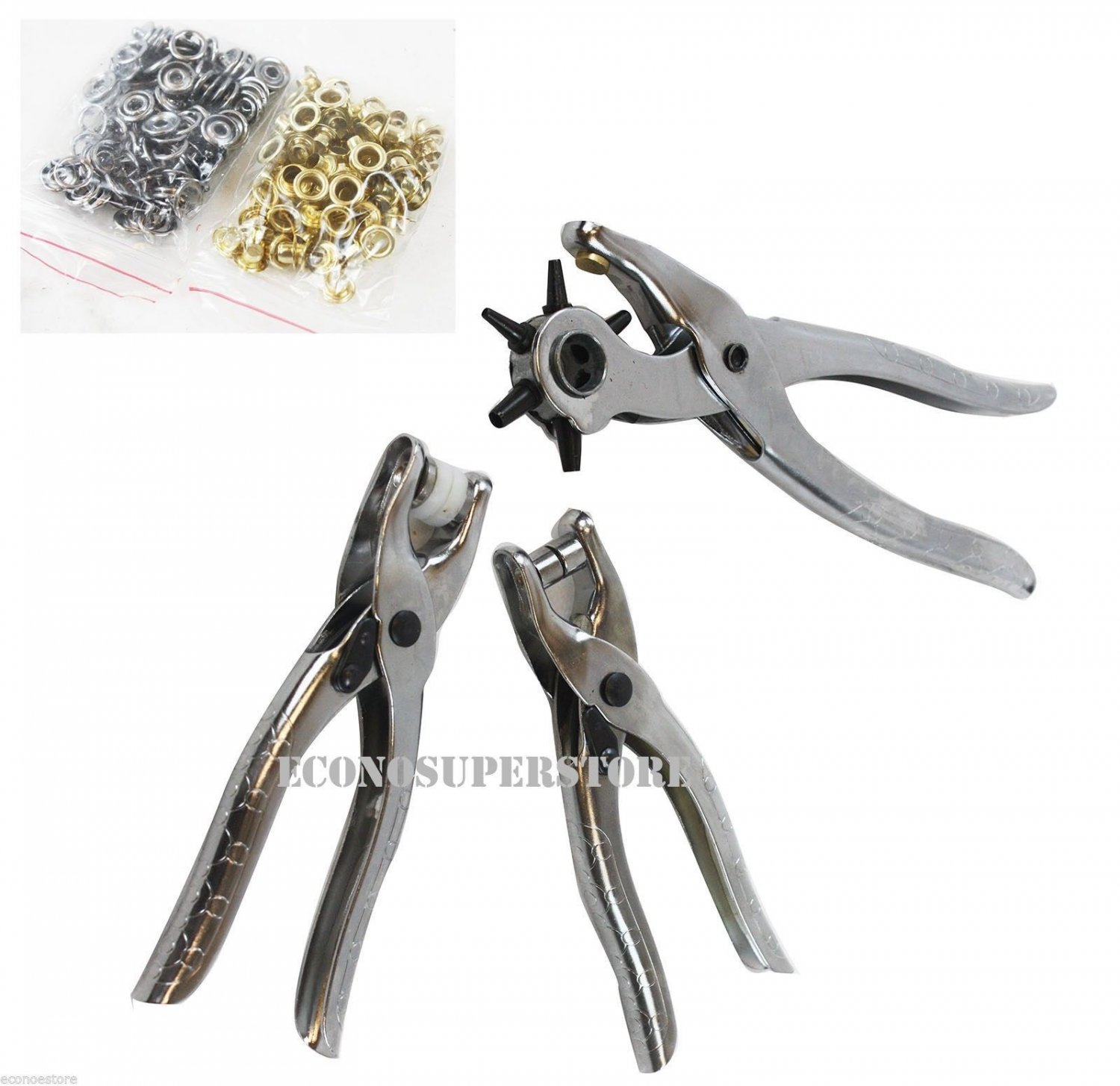78PC Leather Punch/ Gromment Tool Kit Jewelry Shoe Repairing Tool
