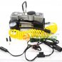 Portable 12v Mini Metal Air pump Compressor Tire Inflator w/ Hose & Bag + Gauge