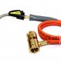 Mapp Propane Welding Gas Anaerobic Frame Welding Torch W/ 5' Hose