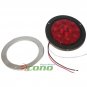 2pcs 12 LED 4" Round Lamp Stop Tail Turn Truck Tractor Trailer Brake Light