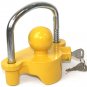 UNIVERSAL TRAILER HITCH BALL COUPLER LOCK OUT TOWING SECURITY LOCKS ANTI THEFT