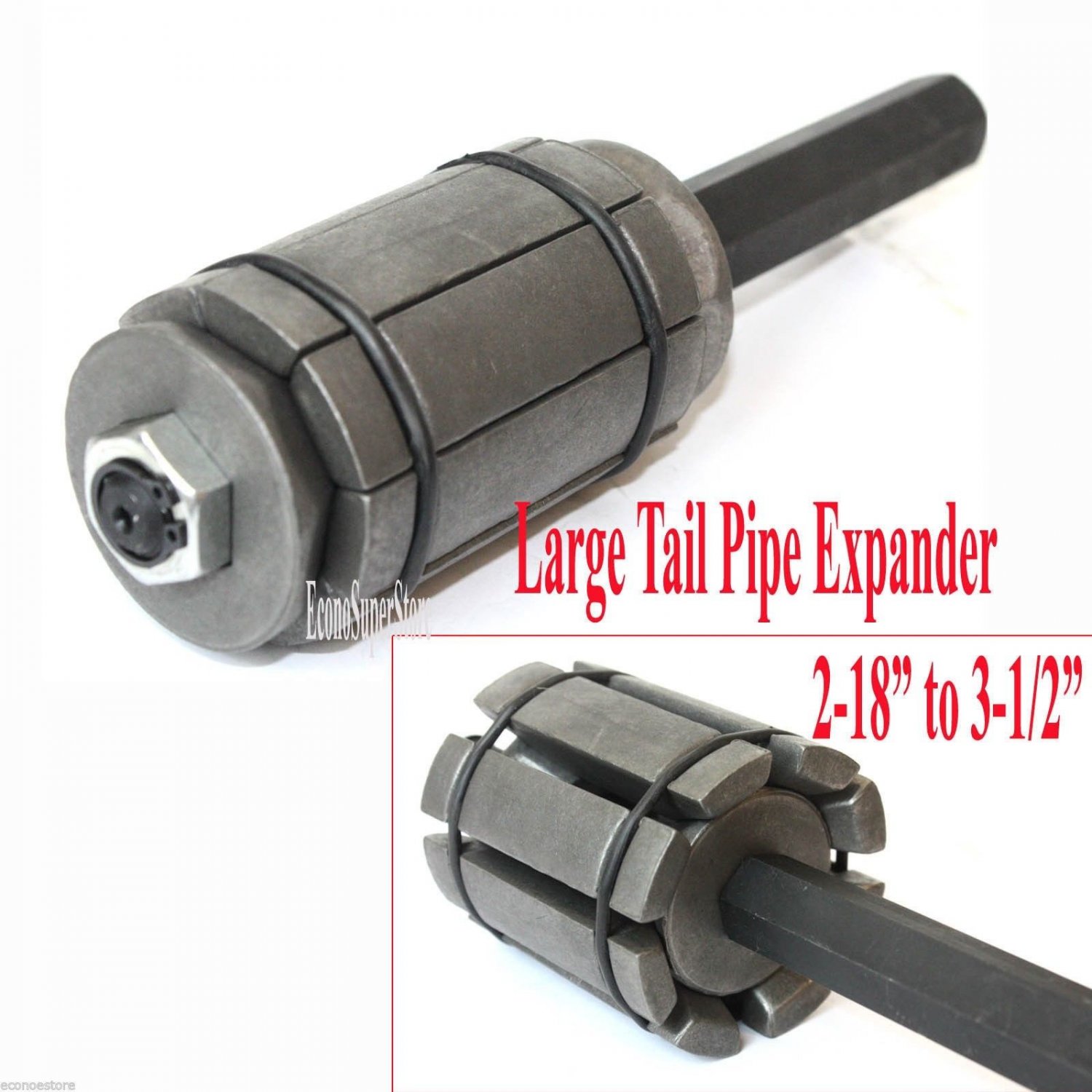 LARGE Tail Pipe Expander Exhaust Muffler 2-1/8" to 3-1/2" Hand Tool Expander