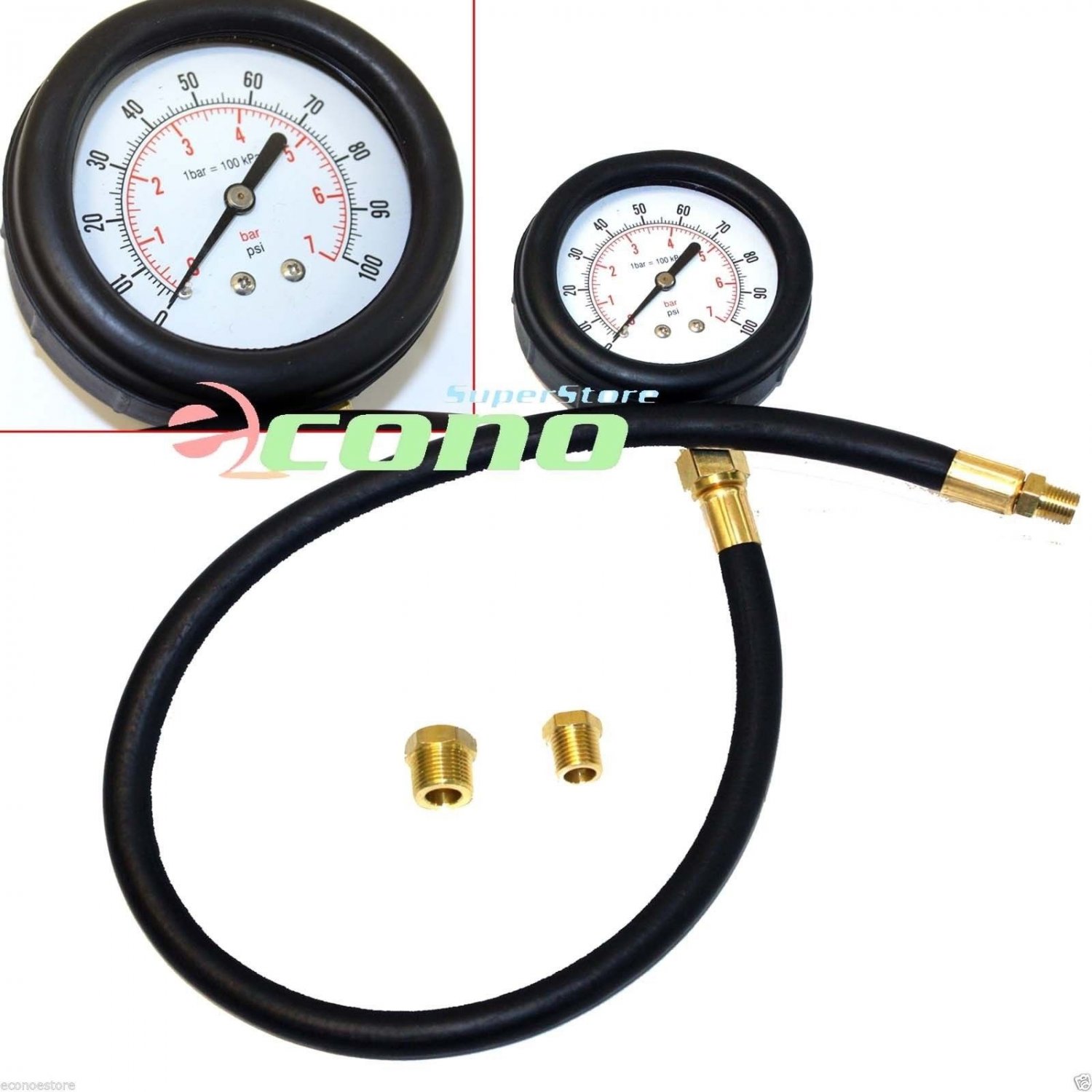 24" TU12 Pressure Meter Diesel Petrol Gas Engine Oil Pressure Tester CP101019B