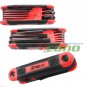 8pcs MM Metric Folding Pocket Hex Allen Key Wrench Driver Set Easy Grip New