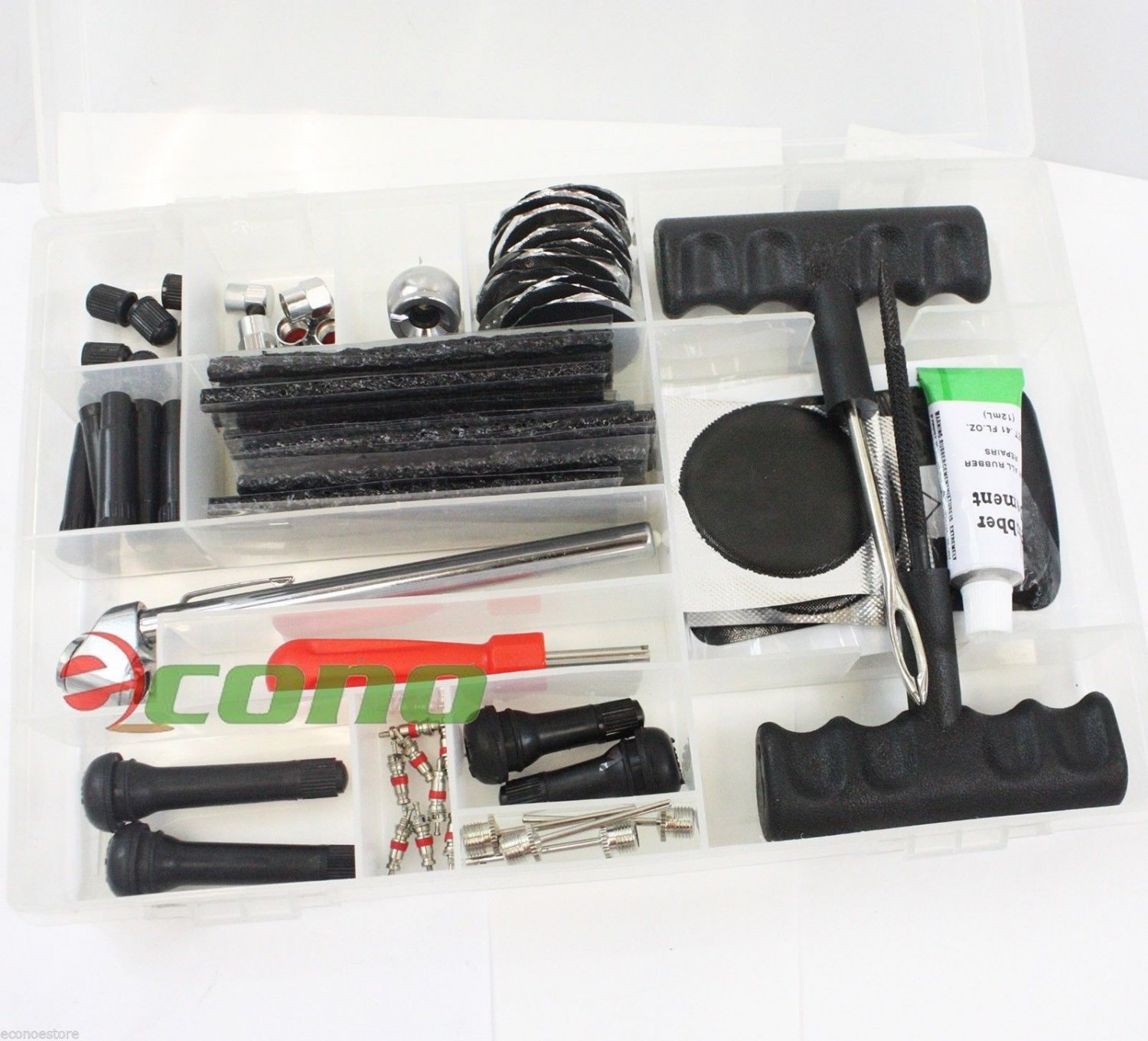 New 82Pc Performance Tool Tire Repair Repair & Maintenance Kit w/ Case