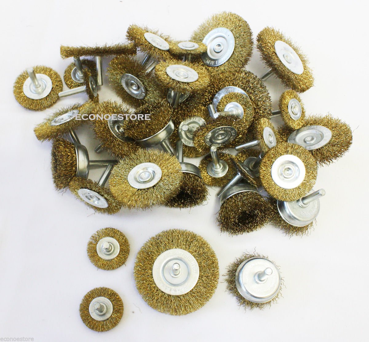 36 Pc Remove Tarnish Rust Paint Scale Carbon Varnish Steel Wire Wheel Set