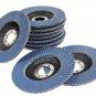 10pc 40 GRIT PREMIUM ZIRCONIA FLAP DISC SANDING GRINDING 4-1/2" X 7/8"