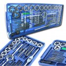 BLUE BOX 40 Pc SAE Tap &  Die Set Bolt Screw Extractor/Puller Removal Kit