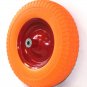 15" Flat Free Wheel Barrow Wheelbarrow Tire Solid Foam 5/8 Axle For Cart Wagon