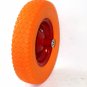 15" Flat Free Wheel Barrow Wheelbarrow Tire Solid Foam 5/8 Axle For Cart Wagon