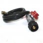 LPG Propane Regulator & 4.5Ft High Pressure Hose w/ Safety Guard bbq gas burner
