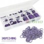240 Pc Car Air Conditioning O Rings Seal Coupling Assortment Kit Purple O-Ring