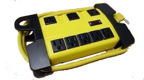 UL Listed EIGHT OUTLET METAL POWER STRIP w/ 5FT CORD