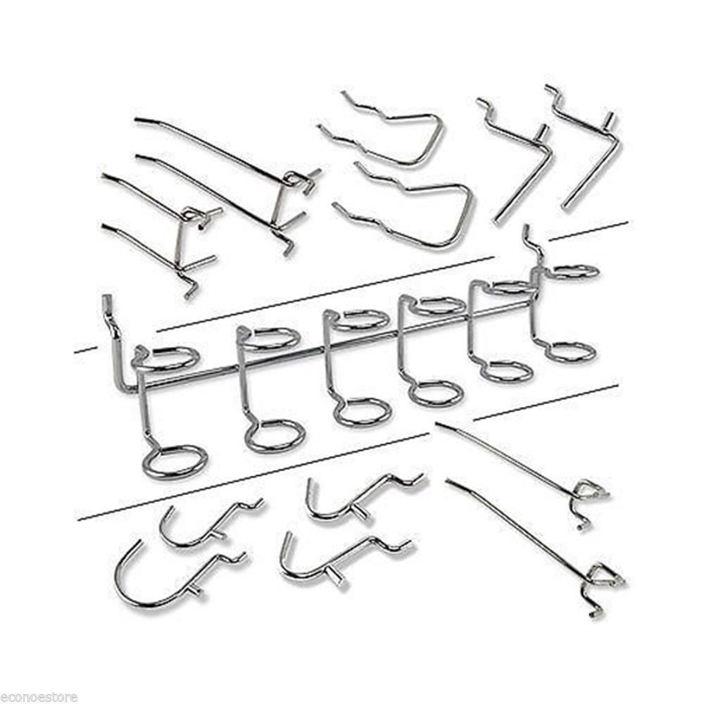 100 PCS ORGANIZERS ASSORTED HOOKS GARAGE PEGBOARD HOOKS GARAGE SET