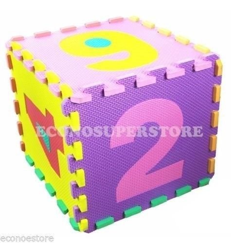 10pcs Infant Kid's Learning Number Puzzle Safety Foam 123 Mat Floor Play Mats
