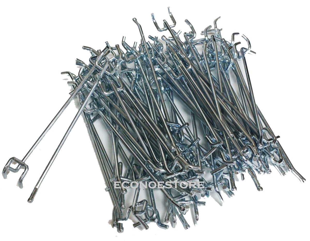 New 100 8" Peg Board Hooks Shelving Pegboard Shelf