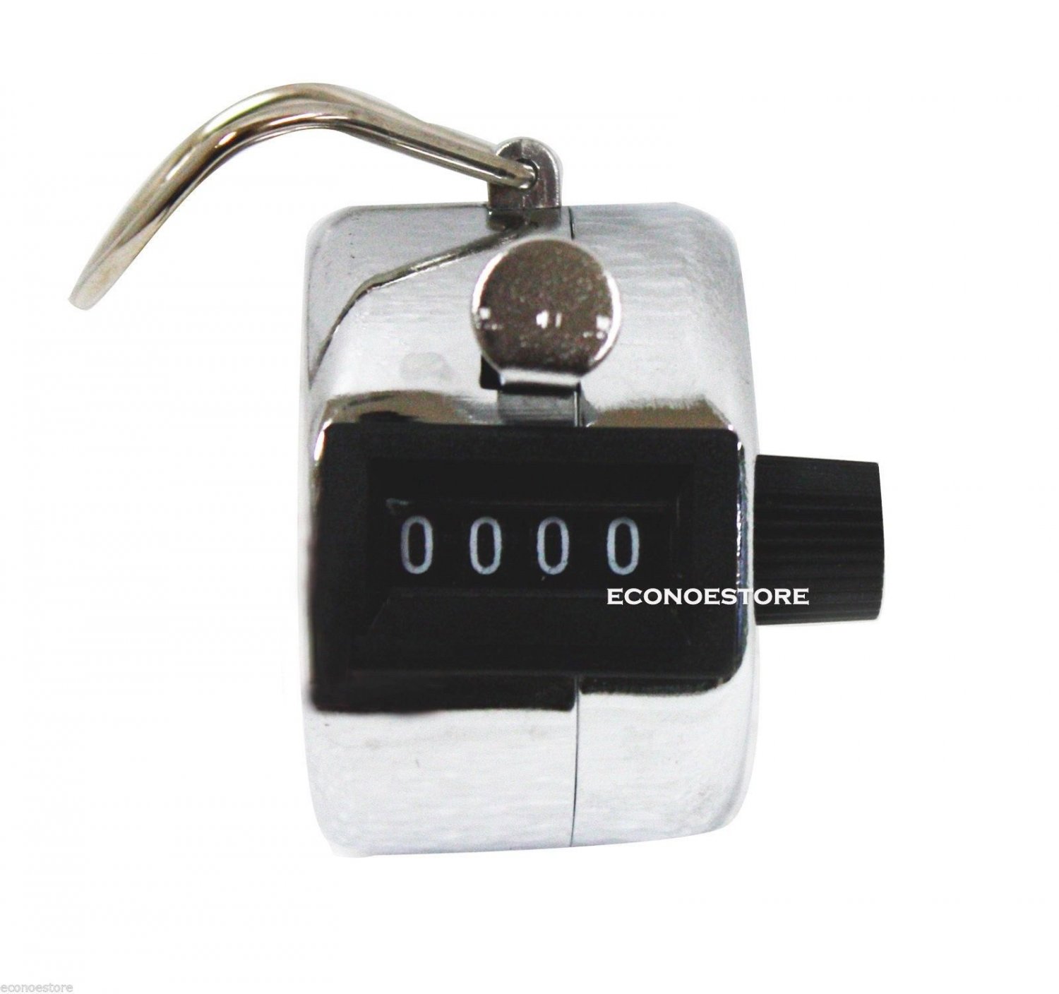 Hand Number 4 Digit Display Number Chrome Counter or Golf Stroke Clicker