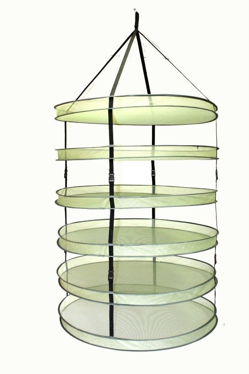Horticulture Grow 36" x 6 Layer Clip On Collapsible Mesh Hydroponic Dry Rack Net