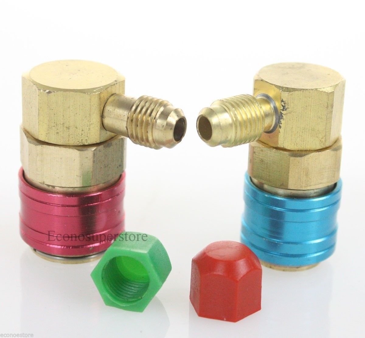 AC R134A QC15 Quick Couplers Connectors Adapters Conversion Auto Car High & Low