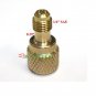 ACME AC R134a Brass Adapter Fitting 1/4" Male to 1/2" Female w/ valve core