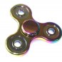 Color Rainbow Aluminum Metal Tri Hand Finger Spinner Fidget EDC Desk Toy Gyro