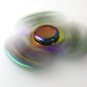 Aluminum Rainbow Color  Metal Tri Hand Finger Spinner Fidget EDC Desk Toy Gyro