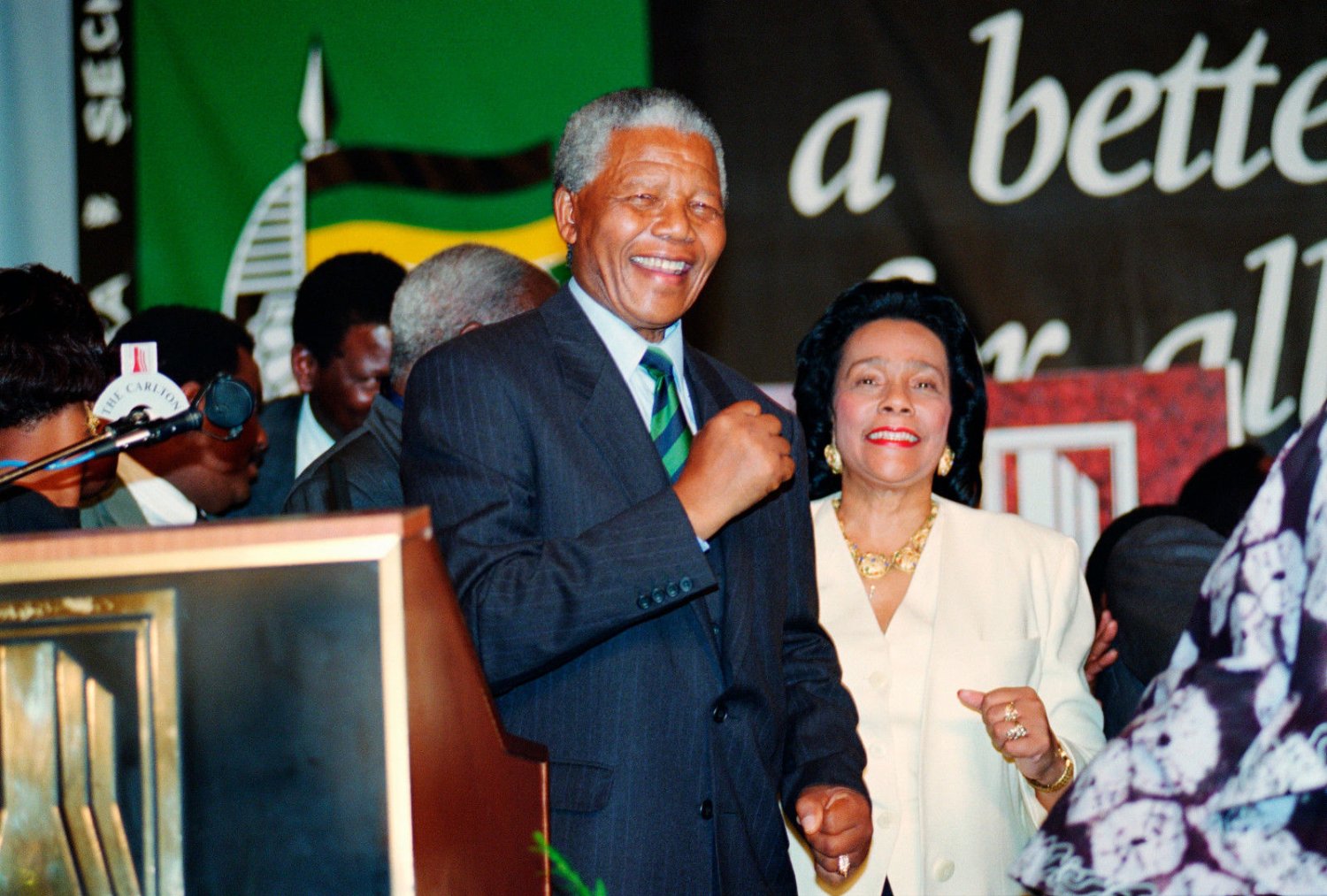 Art Print POSTER Nelson Mandela and Coretta Scott King 8.3x11.7 inches