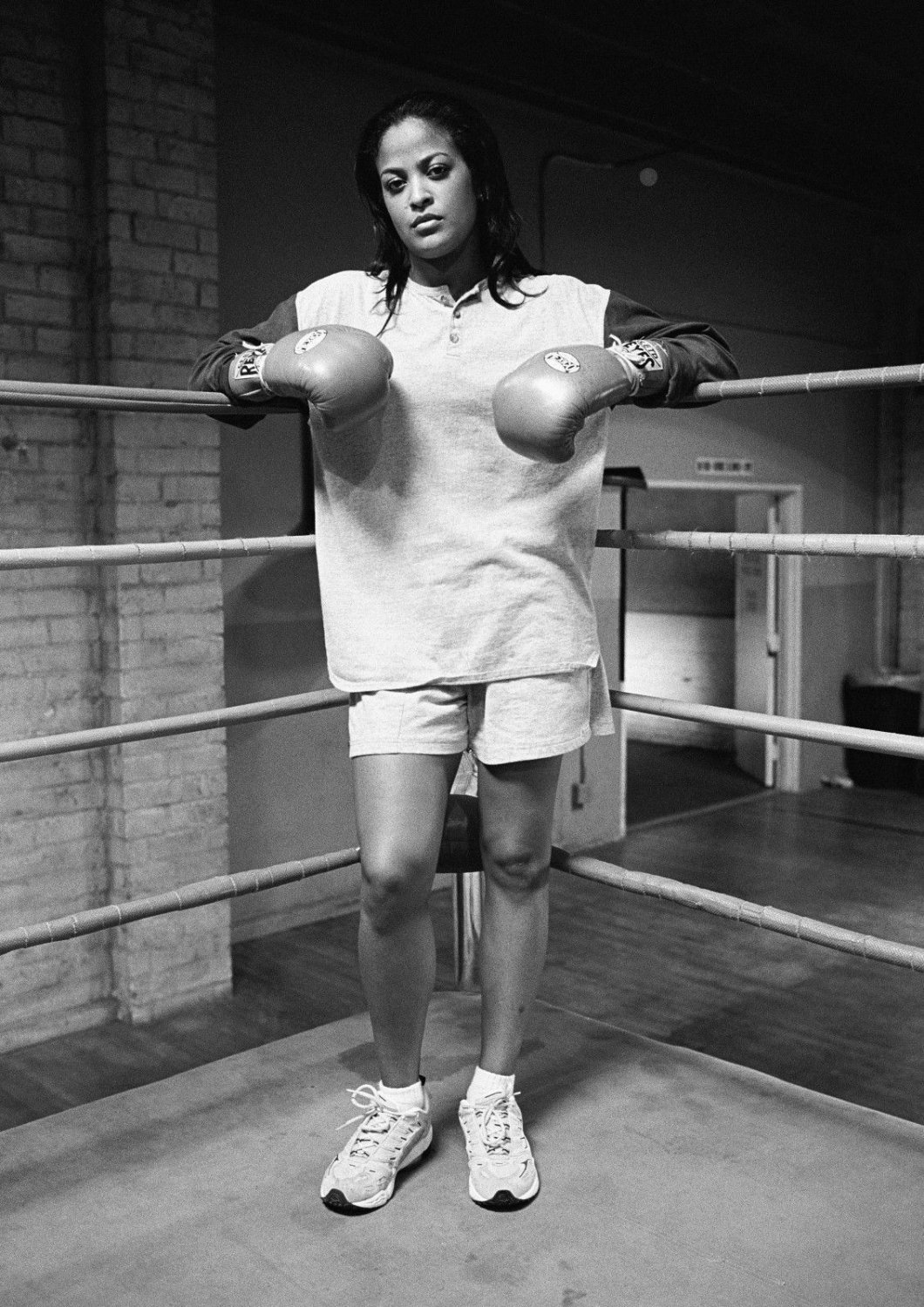 Art Print POSTER Laila Ali Standing in the Ring 8.3x11.7 inches.