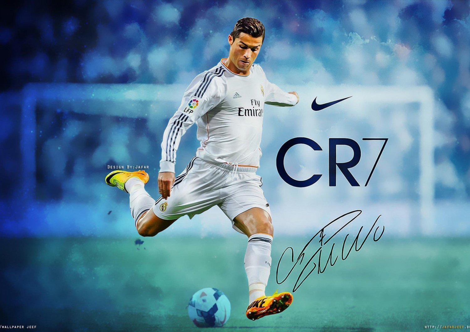 Art Print Poster Canvas Cristiano Ronaldo Real Madrid 83x117 Inches