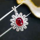 1.37ct Ruby Pendant in 18K Gold