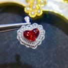 2.03ct Ruby Pendant&Ring in 18K Gold