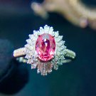 0.83ct Papalaccha Sapphire Ring in 18K Gold